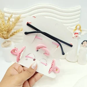 ست عینک و کش و کلیپس بچگانه طرح استیچ ( مدل عینک گوش دار)