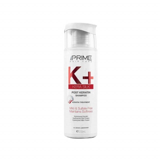 215e50dbc65bc443c6f0c39384c35566-single شامپو فاقد سولفات پرایم مدل +K مناسب موهای کراتینه شده حجم 250 میلی لیتر - تصویر 1