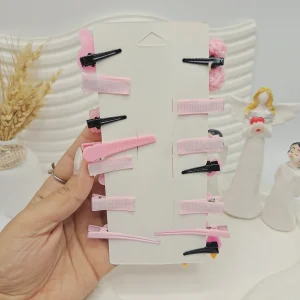 پک گیره مو دخترانه فانتزی خرسی (رنگ صورتی)