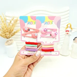 ست کش و پنس مو کارتی طرح قلب