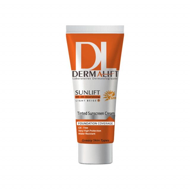 7aabf3bf1dedbbdc795c50bdd71959d0-single کرم ضد آفتاب SPF50 درمالیفت مناسب پوست چرب شماره 1 حجم 40 میلی لیتر - بژ روشن - تصویر 1