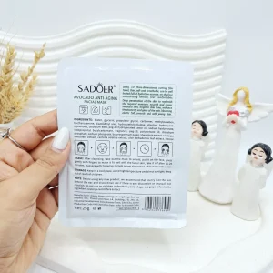 ماسک ورقه ای آبرسان رایحه آوکادو طرح دختر برند SADOER