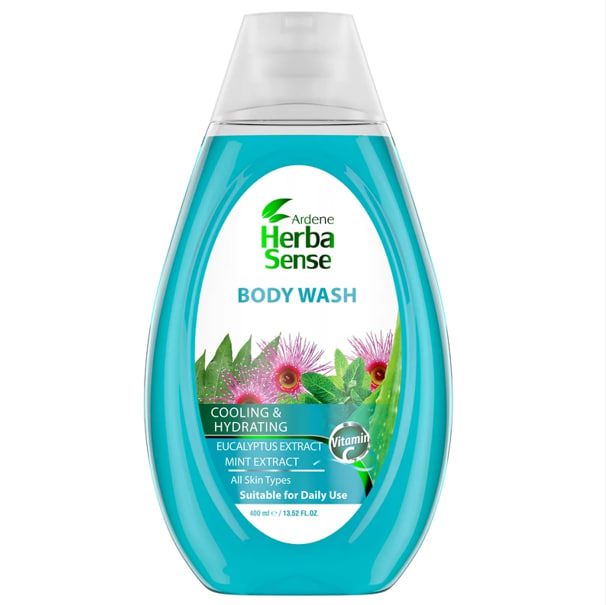 24c72803-c2f4-4e30-a5b9-2f20e4a9cd49 شامپو بدن خنک کننده نعناع و اکالیپتوس آردن هرباسنس حجم 400 میلی لیتر - تصویر 1
