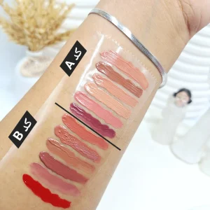 رژ مایع گاش مدل استوانه ای دو سری رنگبندی A B