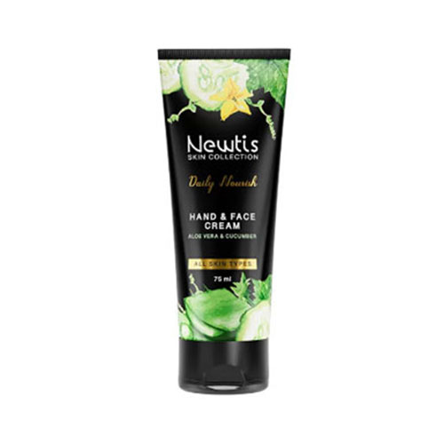 newtis-aloevera-cucumber-moisturizing-cream کرم مرطوب کننده تیوپی آلوئه ورا و خیار 75 میل نیوتیس|newtis aloevera cucumber moisturizing cream - تصویر 1