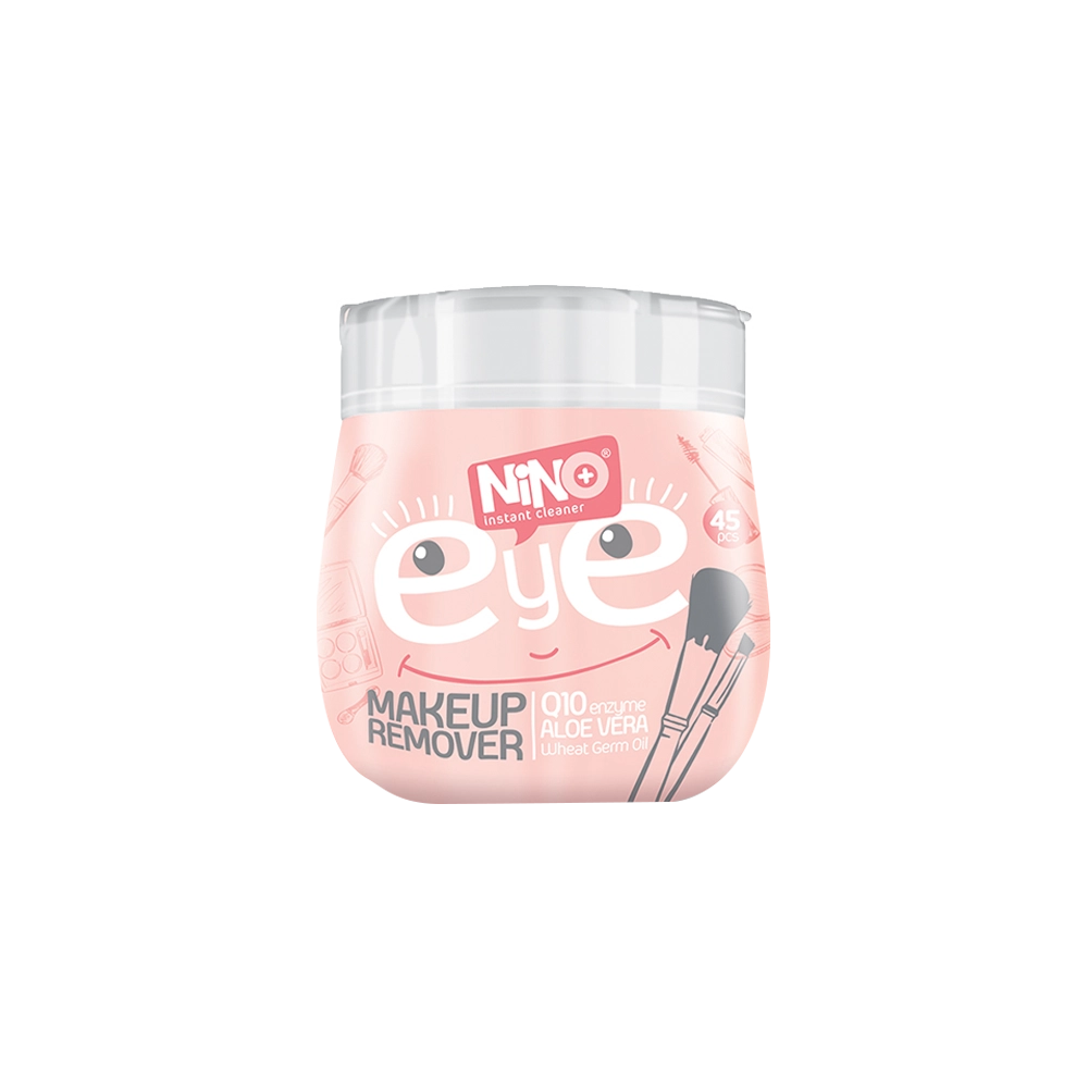 12 دستمال مرطوب آرايش پاک کن دور چشم کمر باريک نینو - تصویر 1