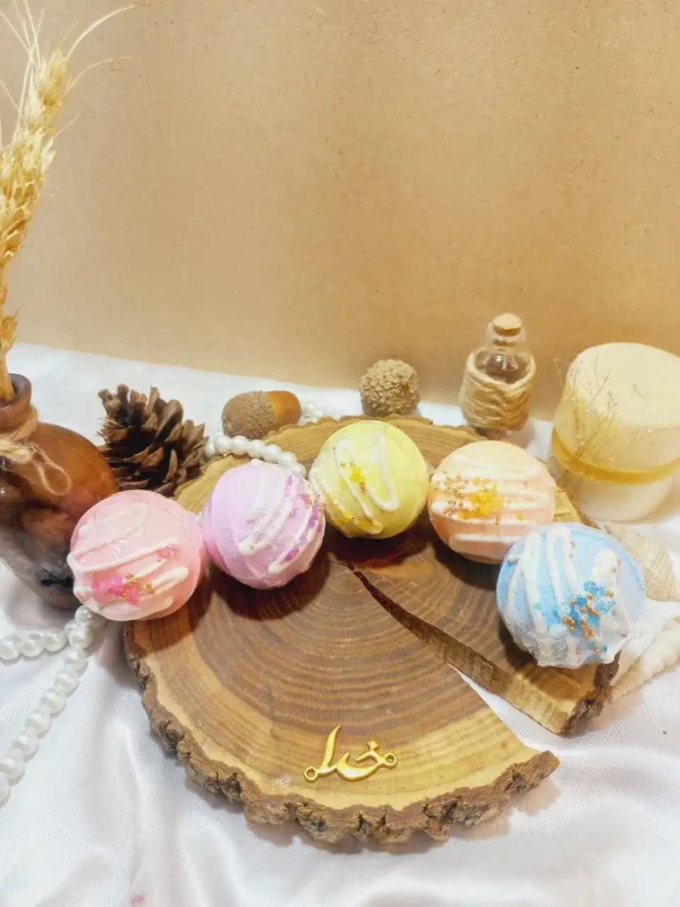 20250731040456570-thumbnail کوکتل و پدیکور توپی خامه ای 80 گرمی با کیفیت با جوشش عالی - تصویر 1