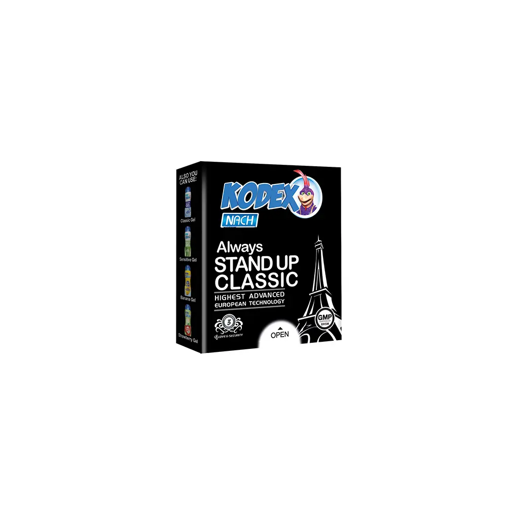 stand-up- کاندوم ناچ کدکس مدل STAND UP بسته 3 عددی - تصویر 1
