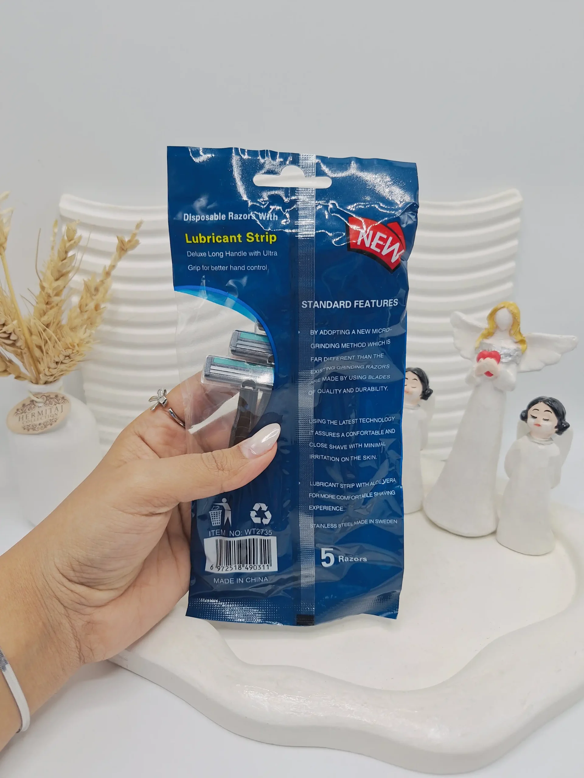 20251202235108991-thumbnail پک ژیلت 2 لبه بسته 5 عددی برند WETELLI - تصویر 1