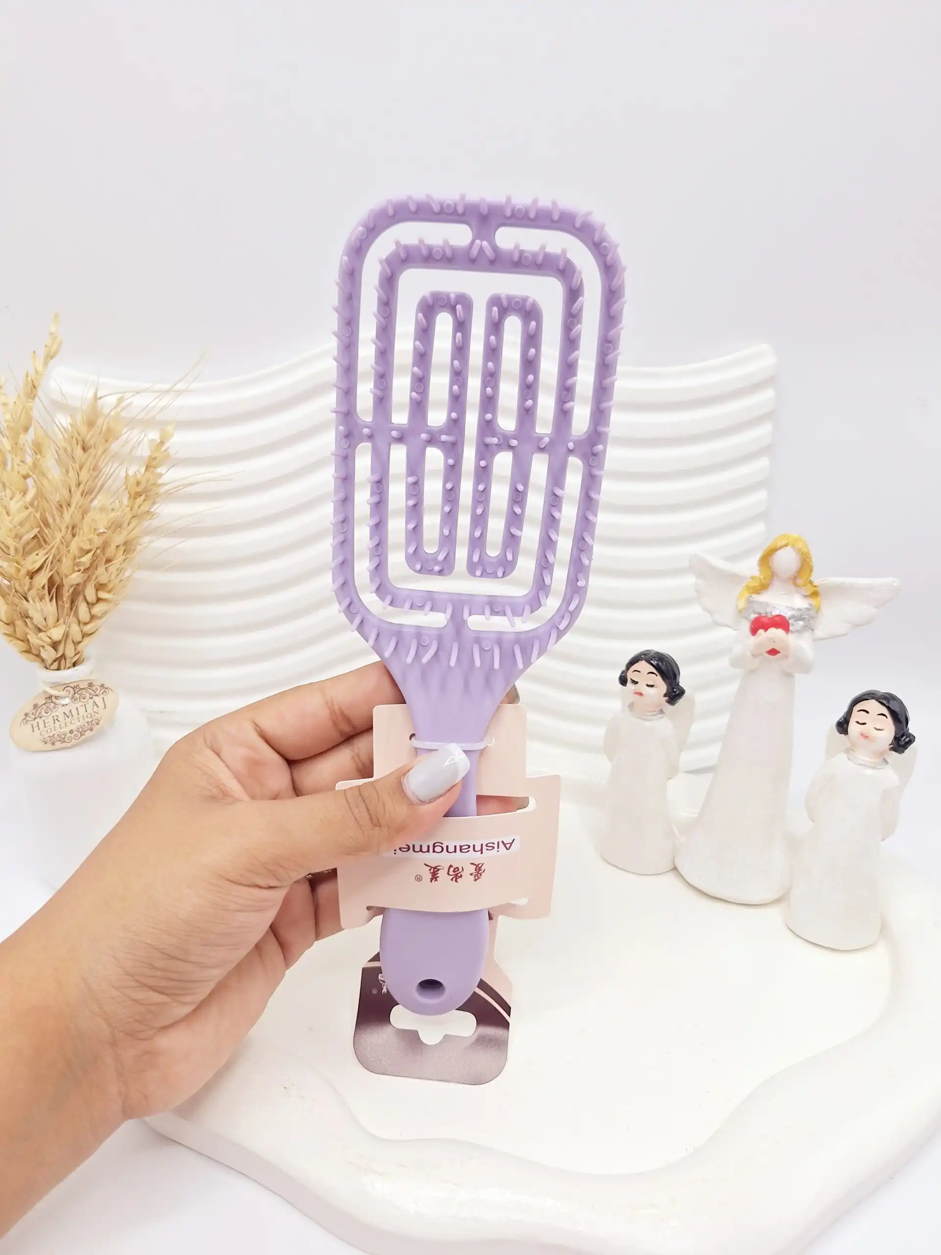 20250829203658056-thumbnail برس اکستنشن مو گره باز کن مخصوص موی فر مدل مارپیچ - تصویر 1