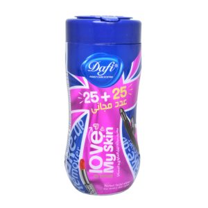 دستمال مرطوب آرایش کمر باریک 50 برگی دافی