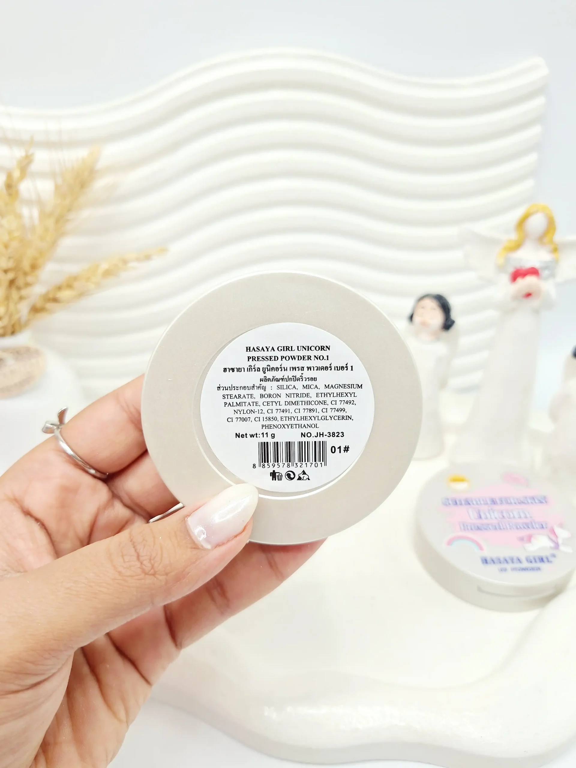 20251117110112984-thumbnail پنکک پودر فشرده مات کننده و کنترل کننده چربی طرح یونیکورن HASAYA GIRL کد 3823 - تصویر 1
