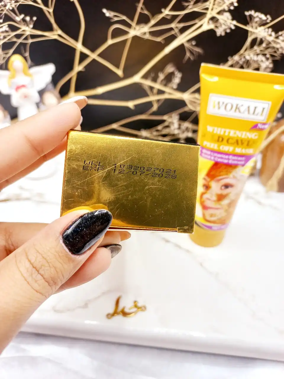 20250731044345326-thumbnail ماسک طلای تیوپی همراه با عصاره خاویار برند وکالی WOKALI کد WKL 403 - تصویر 1