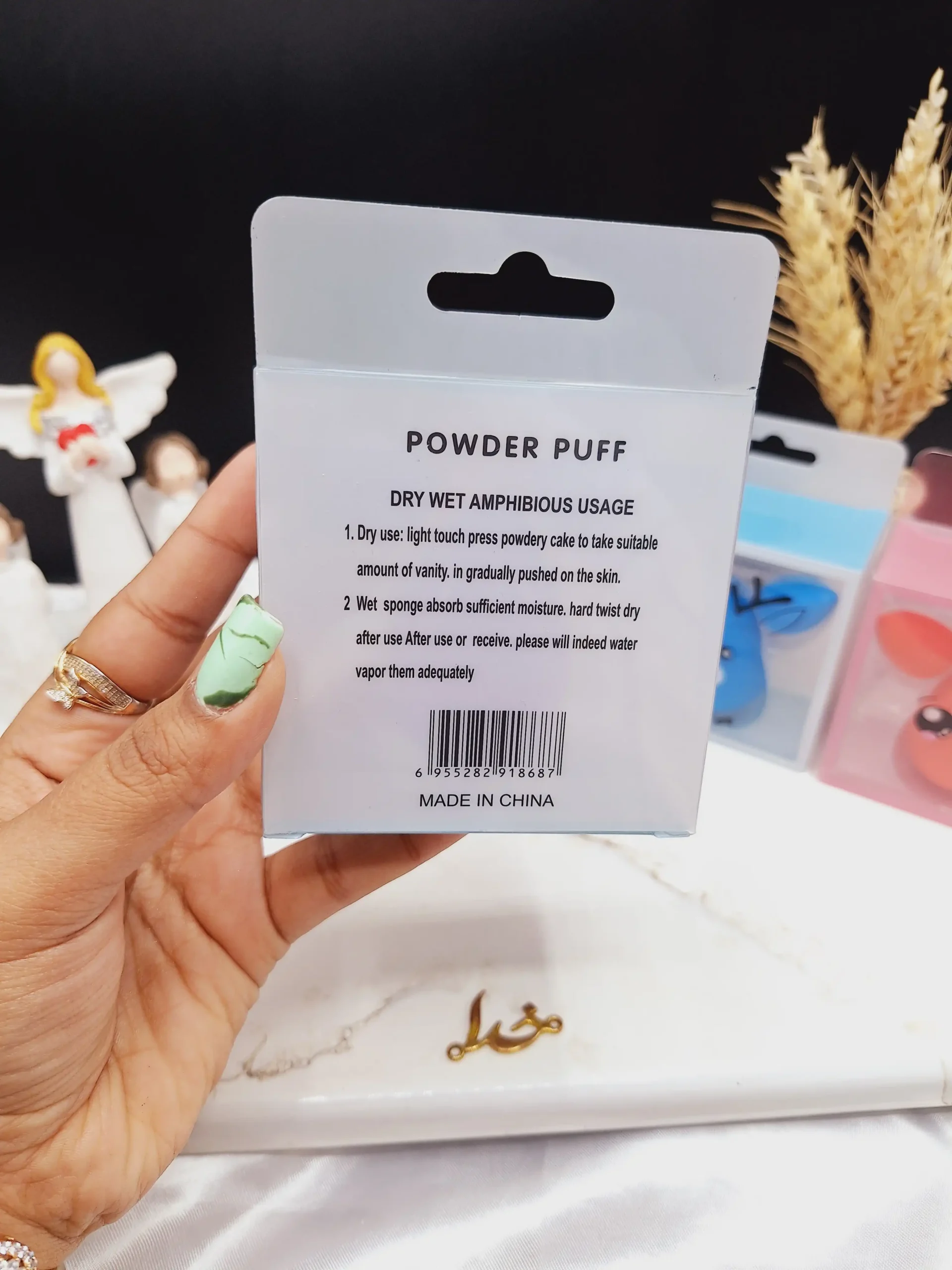 20250731044955542-thumbnail پک 3 تایی پد آرایشی تخم مرغی POWDER PUFF - تصویر 1