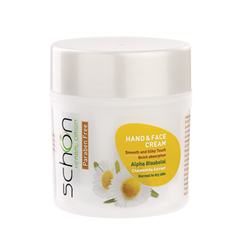 کرم-دست-بابونه-شون-کاسه-ای کرم مرطوب کننده دست و صورت بابونه کاسه ای شون 150میل|Schon Chamomile Moisturizing Cream 150ml - تصویر 1