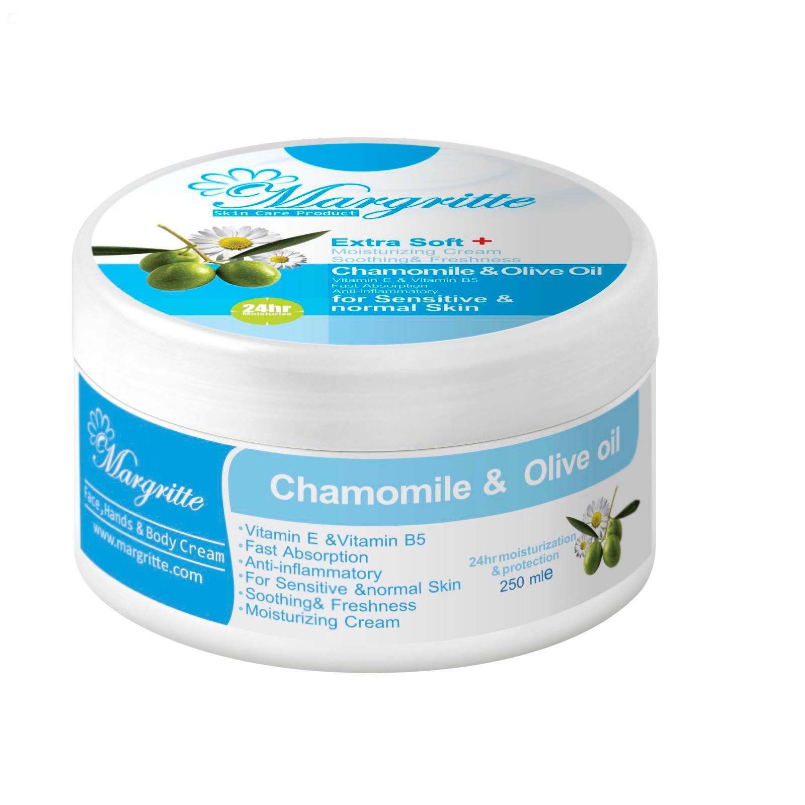 2784b88b-04d6-4f9a-bfe9-62aaa1a6d4d5 کرم مرطوب کننده آبرسان زیتون بابونه حجم 150 میلی لیتر (کاسه ای) مارگریت - تصویر 1