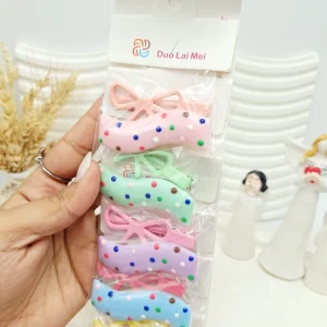 ست 10 تایی گیره مو 2 تایی طرح پاپیون خلخالی