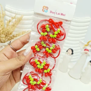 ست 10 تایی پنس و کش آلبالویی قرمز