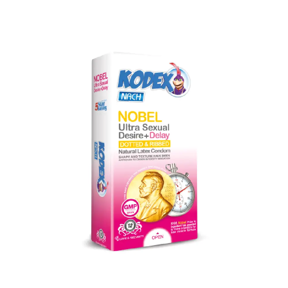 Nobel کاندوم کدکس ۱۲ عددی تحریک کننده الترا نوبل - ساده - تصویر 1