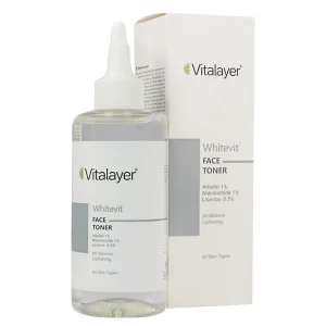 تونر ضد لک ویتالیر مدل Whitevit حجم 200 میلی لیتر