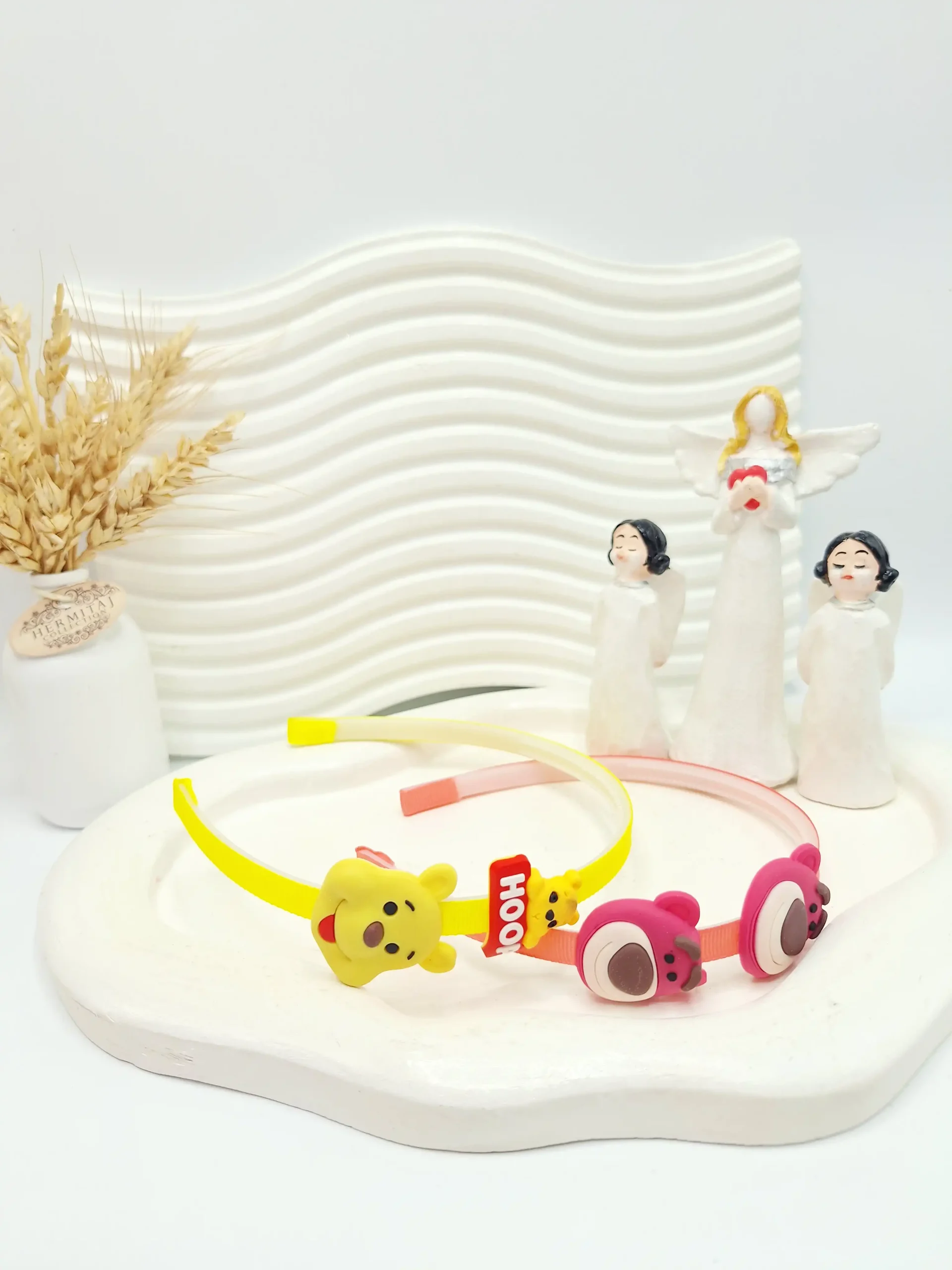 20251117121612883-thumbnail تل مو دخترانه خرس صورتی و میکی موس - تصویر 1