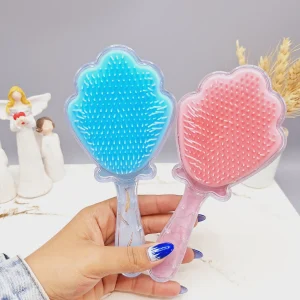 شانه صدفی دخترانه مناسب گره باز کن مو همراه اکلیل