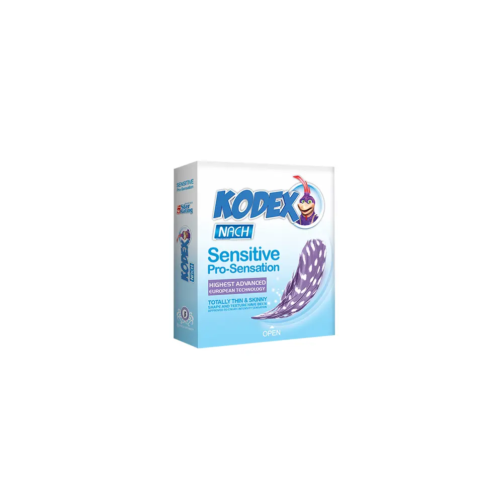 sensitive-3 کاندوم کدکس مدل Senditive Pro-Sensation بسته 3 عددی - تصویر 1