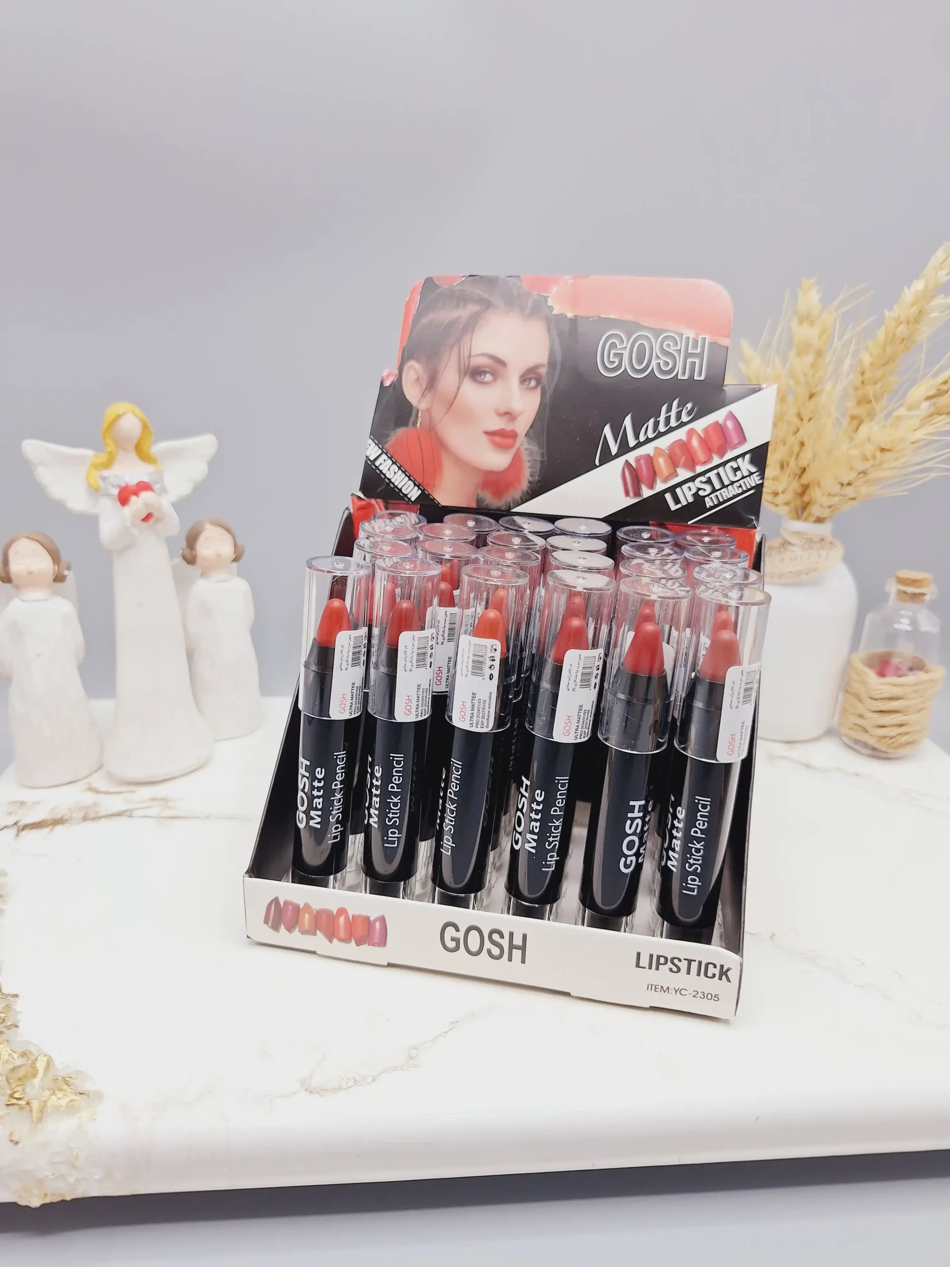 20250731053901265-thumbnail پک 6 تایی رژ جامد مدل پیچی برند GOSH کد YC-2305 - تصویر 1