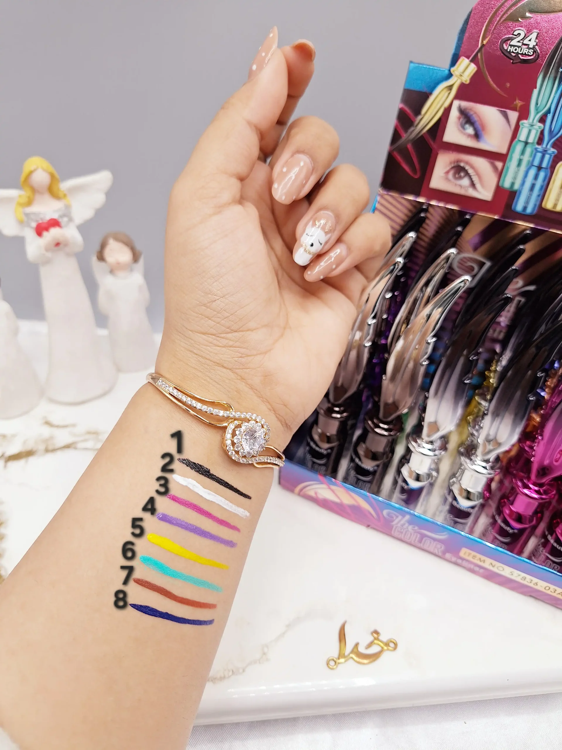 20250731050407476-thumbnail خط چشم رنگی ماژیکی برند کیس بیوتی Kiss Beauty اماراتی کد 57836_03A - تصویر 1