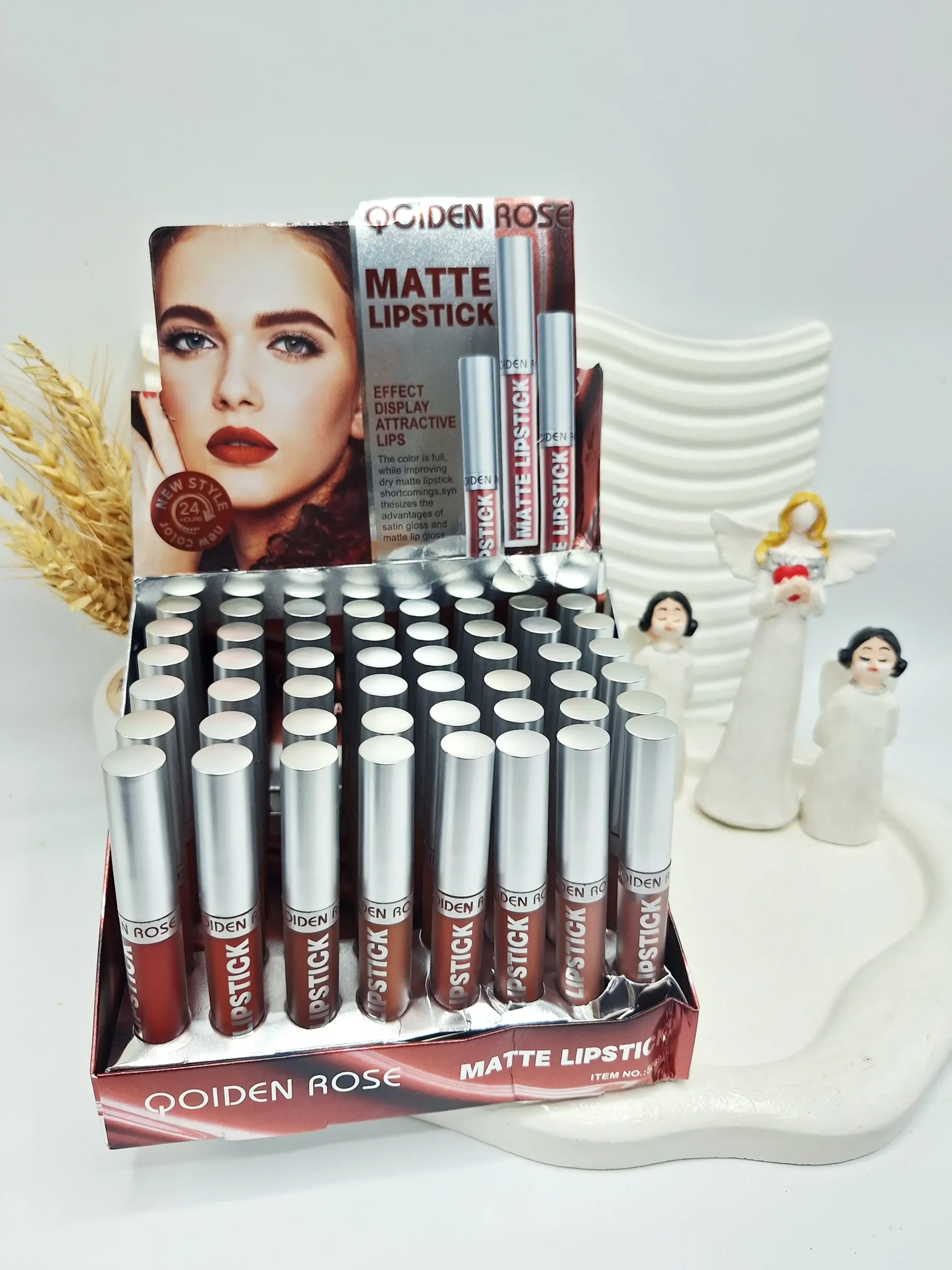 20251203113317780-thumbnail پک رژ مایع 8 تایی بدون سرب QOIDEN ROSE کد 5089 - تصویر 1