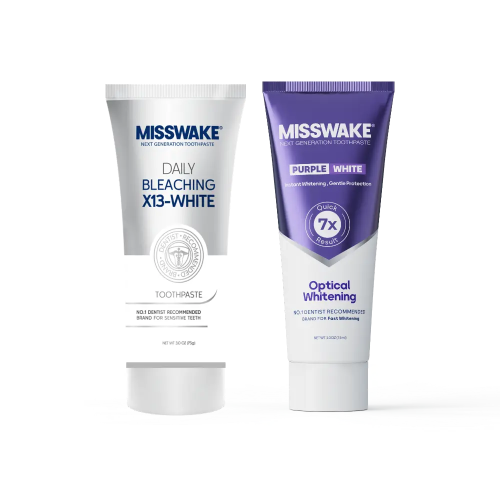 Bleaching-toothpaste-anti-yellowing-toothpaste خمیردندان بلیچینگ + خمیردندان ضد زردی میسویک - تصویر 1