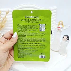 ماسک ورقه ای طرح لبوبو سبز برند kakaziyan