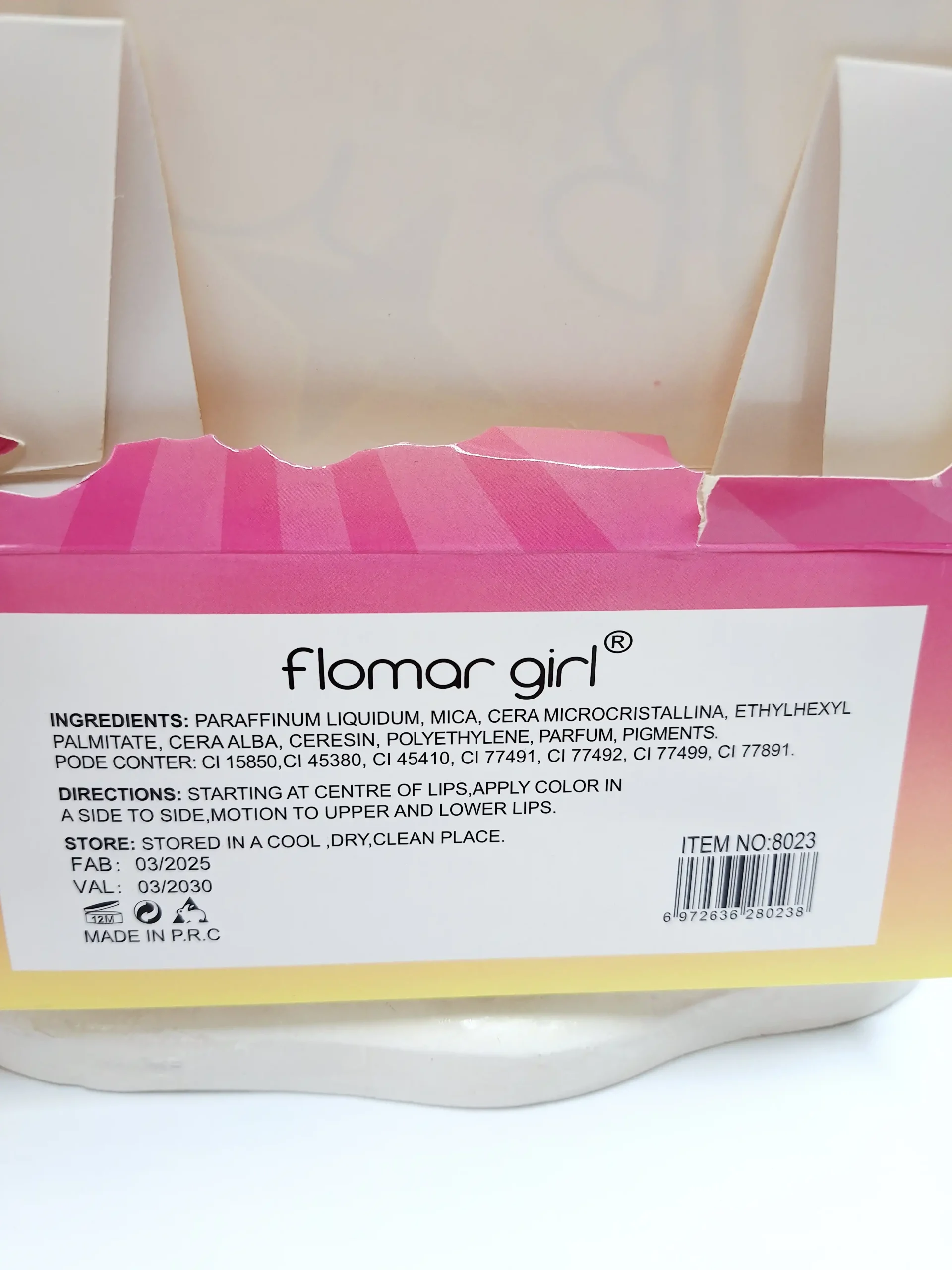 20260127120255237-thumbnail پک 6 تایی رژ جامد شاین دار زیبا برند فلورمار - تصویر 1