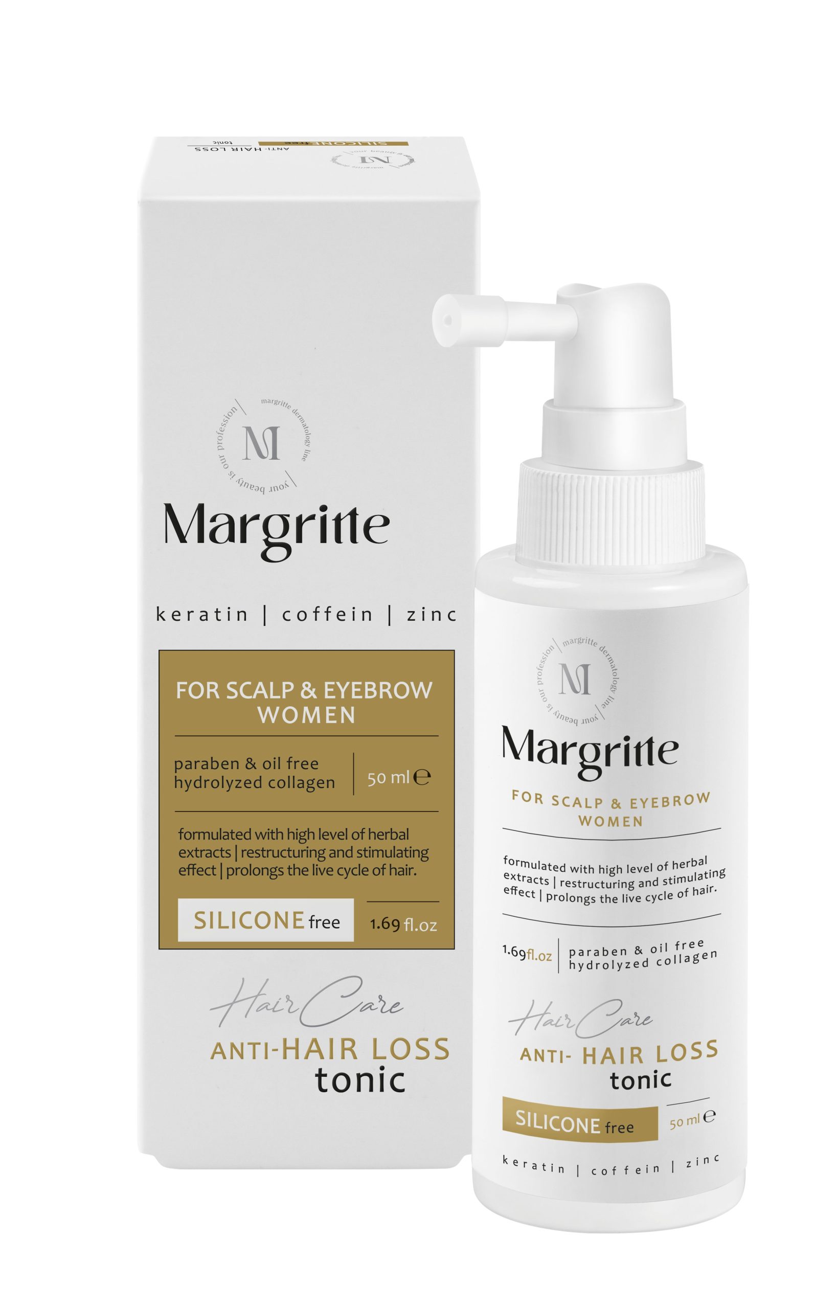 9f843d15-396f-4cc5-a6b0-e40b4c2cd4dd تونیک تقویت مو بانوان حجم 50 میلی لیتر مارگریت - تصویر 1