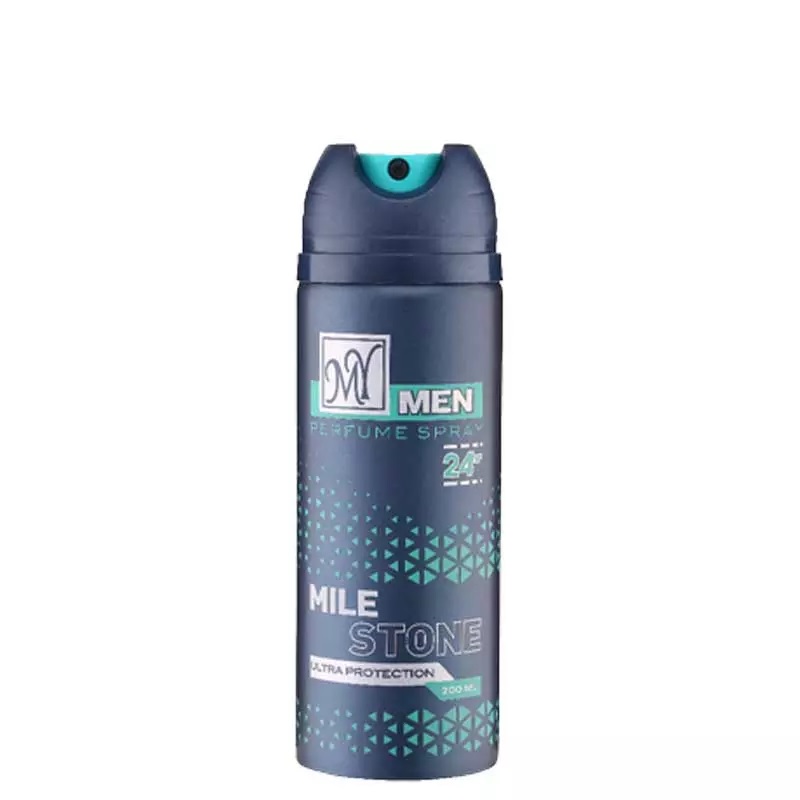 mile-stone-1 اسپری بدن 24 ساعته مردانه مای مدل مایل استون حجم 200 میل|My Mile Stone Body Spray For Men 200ml - تصویر 1