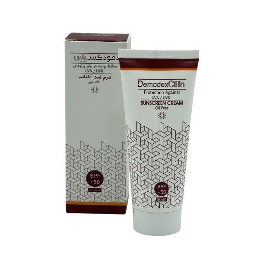 e17ff4ba-6267-4bb0-a762-b51459cc74cf کرم ضد آفتاب رنگی دمودکسیلین SPF 50 مناسب برای انواع پوست حجم 50 میلیلیتر - تصویر 1