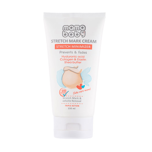 mamababy-stretch-cream کرم پیشگیری کننده ترک پوست مادران ماما بیبی|Mamababy Stretch Mark Cream - تصویر 1