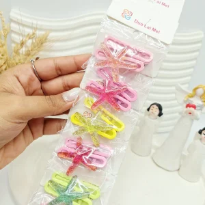 ست 10 تایی گیره مو طرح ستاره دریایی