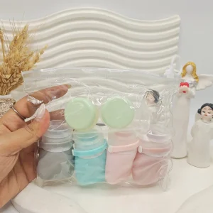 ست مسافرتی 6 تکه بطری و کرم جنس سیلیکونی مدل جدید