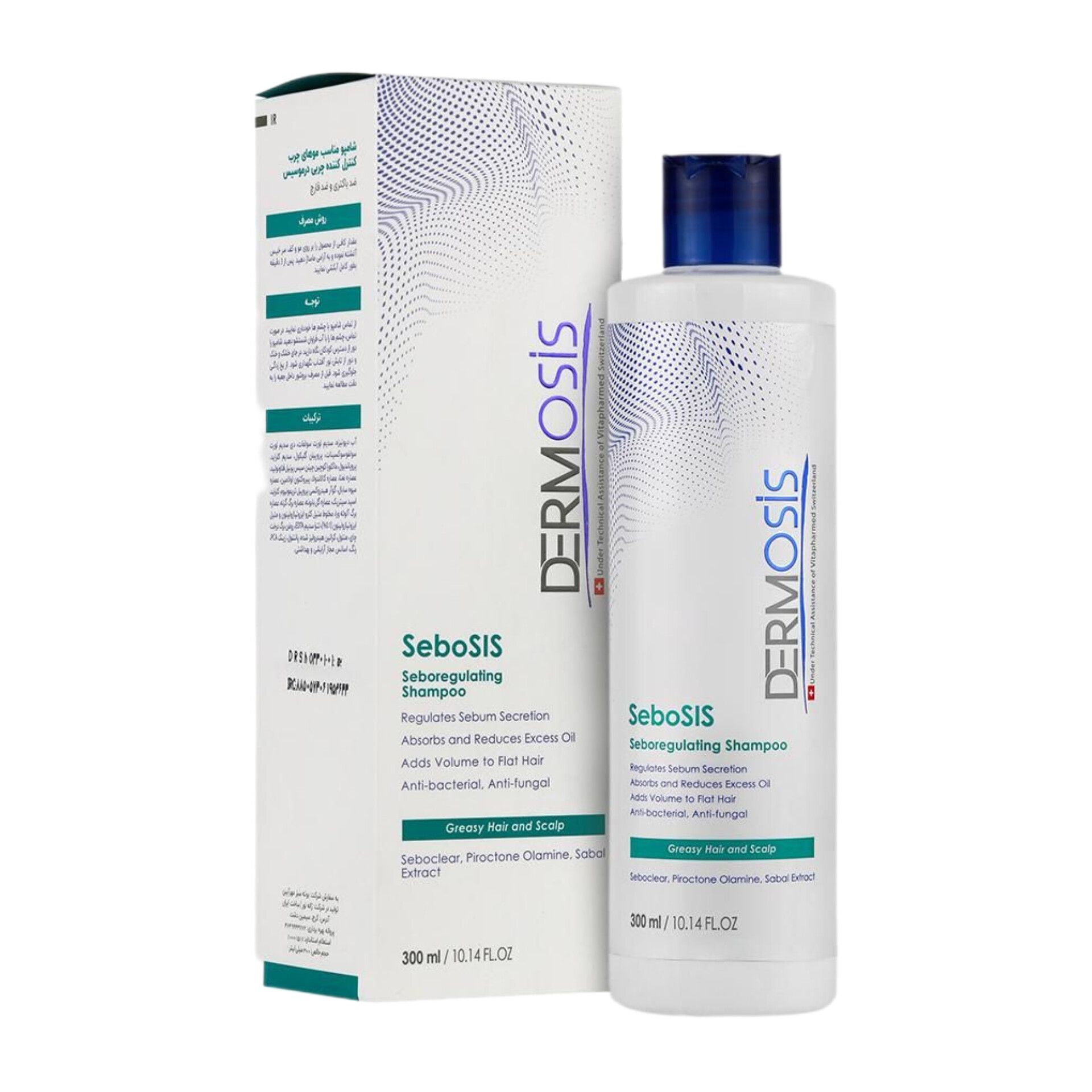 84ad07d6-650d-4713-b085-d08eea1b6706 شامپو کنترل کننده چربی سبوسیس درموسیس 300میلی لیتر - تصویر 1