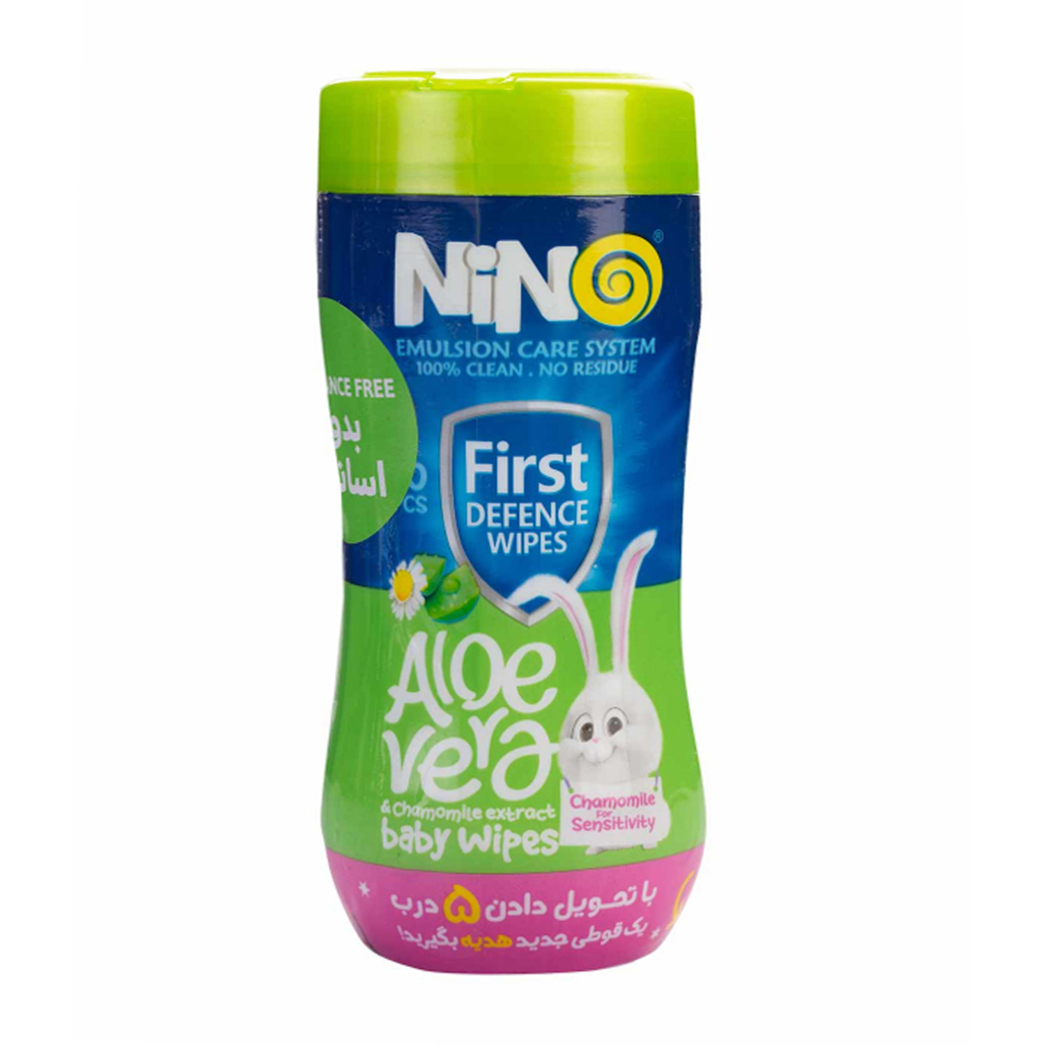 lJDZF7mAeSG6dkHj دستمال مرطوب کودک کمرباريک فاقداسانس نینو - تصویر 1