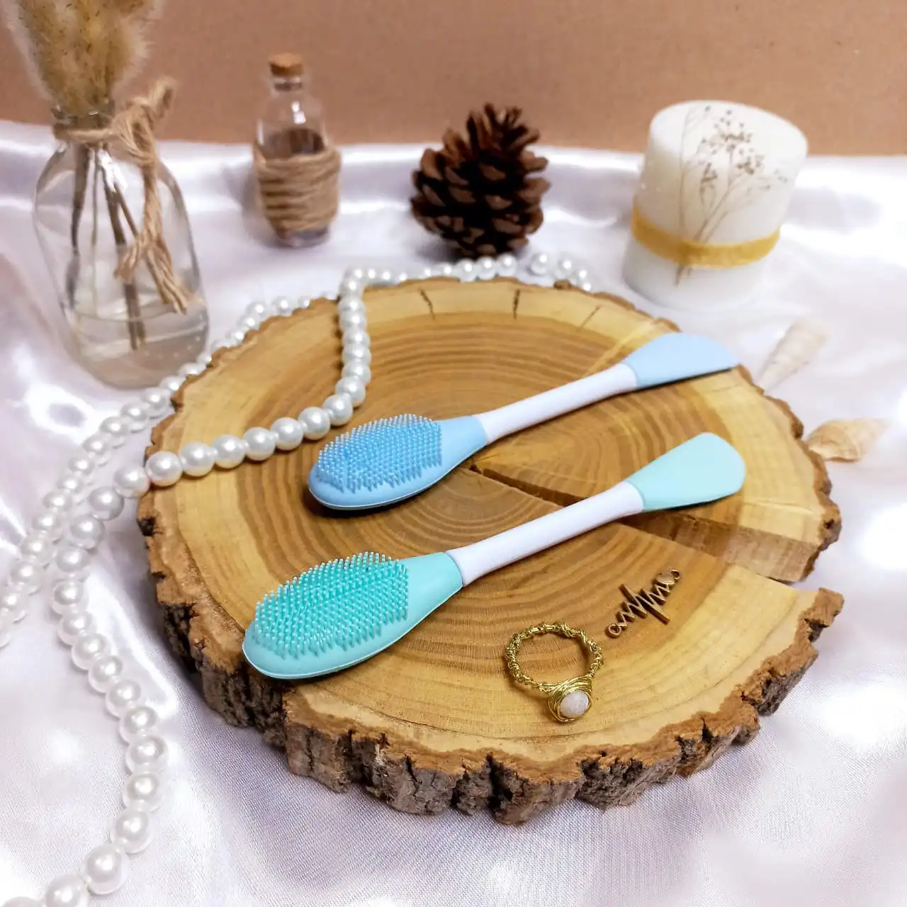 20250731025619483-thumbnail قلم براش ماسک سیلیکونی دو طرفه پرزدار - تصویر 1