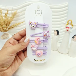 ست 5 عددی پنس و گیره مو طرح کرومی