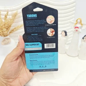 ست ناخن گیر و گوشه گیر 2عددی برند YARONG کیفیت عالی کد 3417《کارتن آبی 》