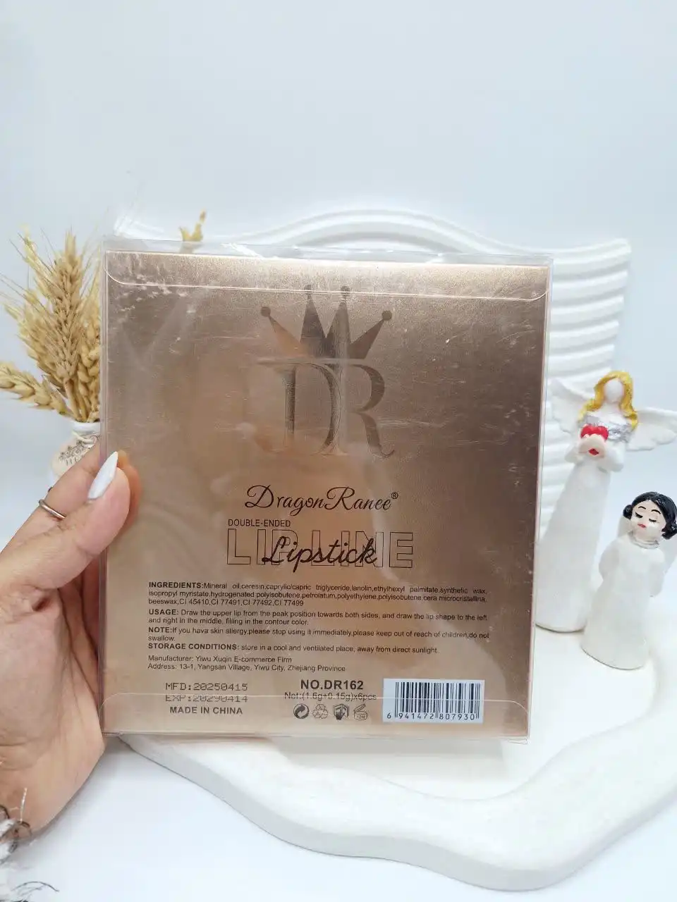 20260126140259196-thumbnail پک 6 تایی پرطرفدار لیپ پلامپر و خط لب دو طرفه کیفیت عالی برند دراگون رانی - تصویر 1